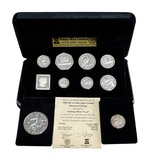 Isle of Man 1982 Decimal coin set minted to Brilliant Sterling Silver Proof Quality (9 coins) cased & Certificate FDC