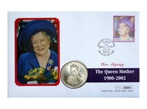 Ascension Island, 2000 The Queen Mother 100th Birthday 50p Pence Coin First Day Cover, by Mercury