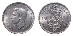 1950 Eng Shilling, aUNC