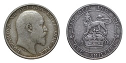 78289 Silver One Shilling 1906, GF