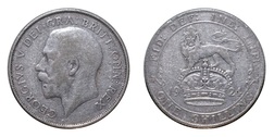 80004 Silver One Shilling 1924, Fine
