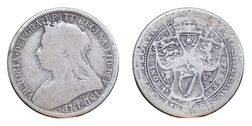 80031 Silver Victoria Shilling 1900, FAIR