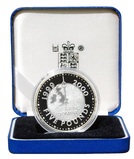1999 Five Pounds Silver Proof, Boxed Certificate Missing otherwise FDC