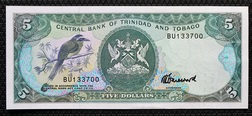 Trinidad and Tobago, 5 Dollars (1985) Pick 37c Crisp Uncirculated