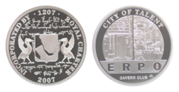 Liverpool 800th Anniversary, 2007 Silver Proof Commemorating the Liverpool's "CAVERN CLUB" Mint Pack FDC