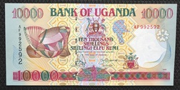 Uganda, 10,000 Shillings (1995) Pick 38 crisp Uncirculated