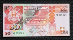 Uganda, 50 Shillings 1996 Pick 30c Crisp Uncirculated. 26302