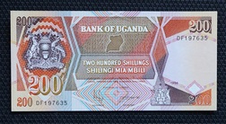 Uganda, 200 Shillings 1994 Pick 32b Crisp Uncirculated