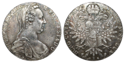 Austria, 1780 Maria Theresa Silver Thaler, GVF