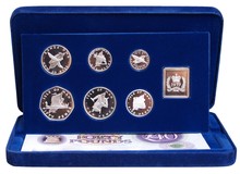 Isle of Man, 1977 Silver Jubilee Proof Set, in solid Sterling Silver, Boxed FDC