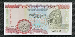 Ghana, 2000 CEDIS. 1995 Pick 30 crisp Uncirculated